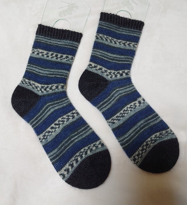 手編み靴下 opal 9046