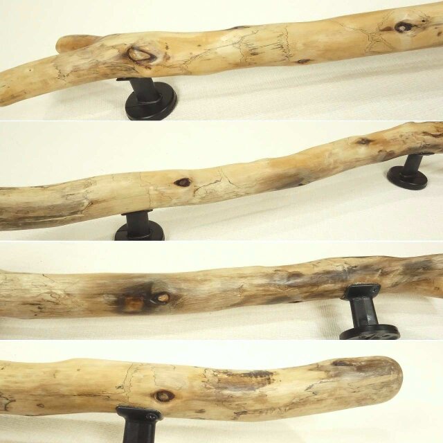 温泉流木】幻想的な柄が展開される枝分かれ流木のドアハンドル・手すり