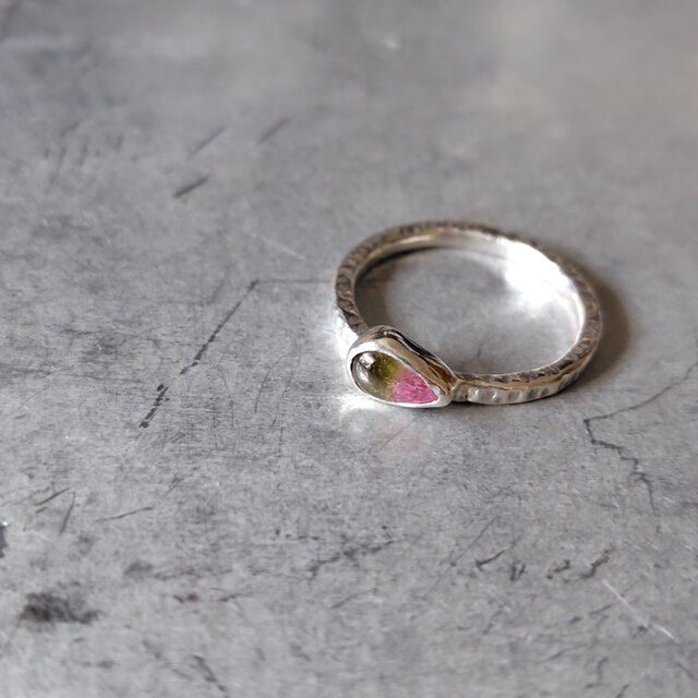 バイカラートルマリンシルバーリング#11.5