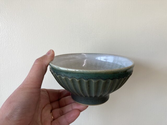 飯碗(しのぎ) 緑 大の画像1枚目