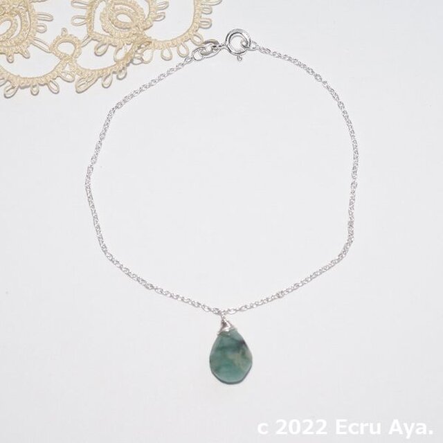 *新緑*宝石質エメラルドAAAのブレスレット