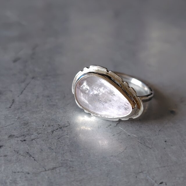 クンツァイトシルバーリング#12.5