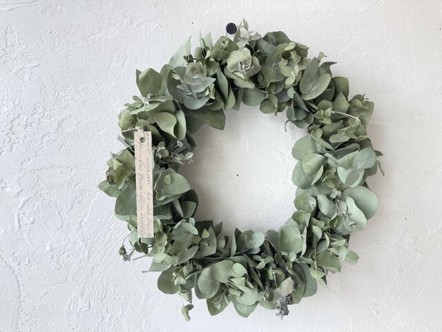 クリスマスリースとしていかがでしょうか❓✨大型ユーカリリース✨ ユーカリのリース》クリスマス/リース/ドライフラワー/贈り物