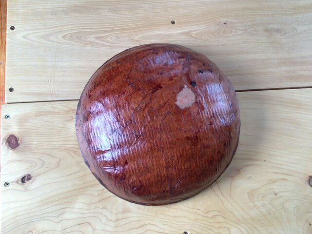 一閑張　椿の図　籠　小物入れ　インテリア 一閑張 椿の図 籠 小物入れ インテリア 一閑張り 小物入れ 籠 | iichi