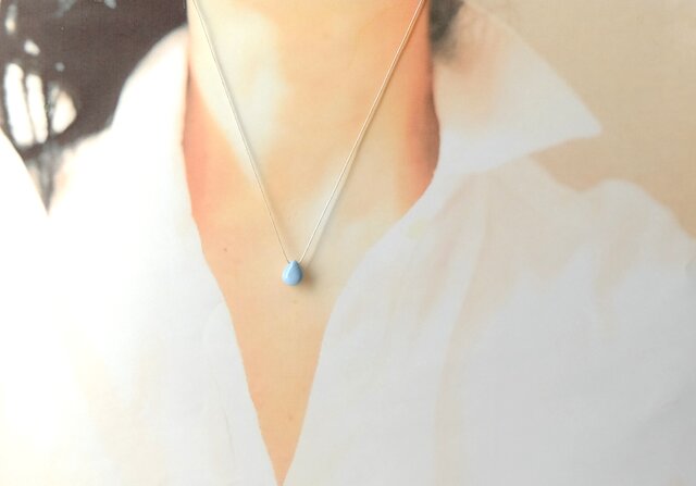 14kgf グリーンブルーオパール✧ 76【10月の誕生石】ブルー オパール 14kgf 肌にやさしい絹糸の