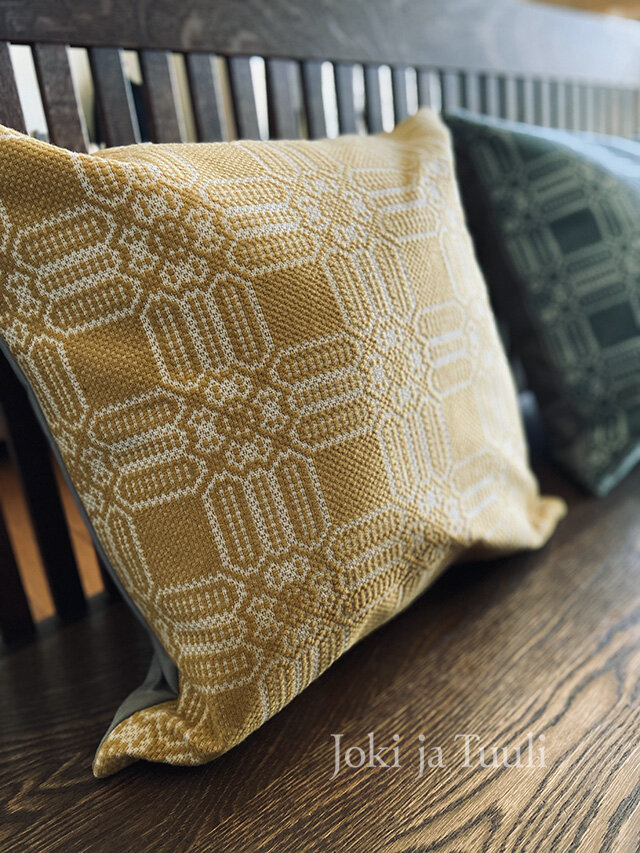 cushion cover[手織りウールクッションカバー] イエロー | iichi 日々