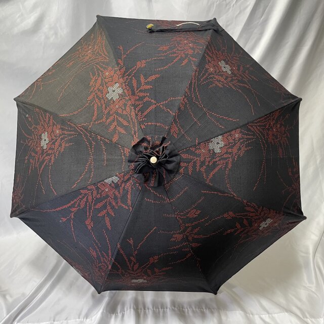 お値下げ品　反物から制作した日傘　炎昼