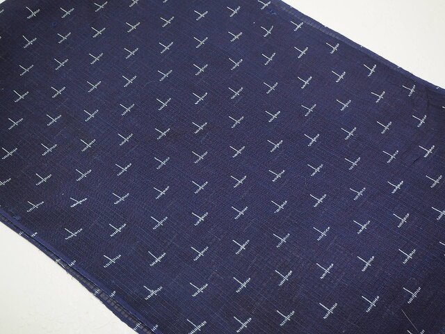 ４点おまとめ専用 反物 絹100%【K-625】 kou0005a 夏着物 ハギレ 蜻蛉文様 280cm / 古布 古裂 錦紗 縮緬
