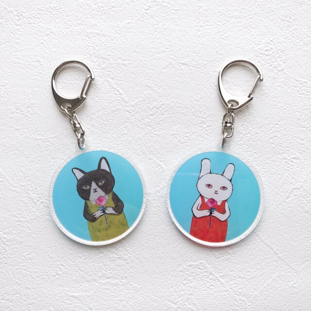 アクリルキーホルダー(ウサギ) | iichi 日々の暮らしを心地よくする