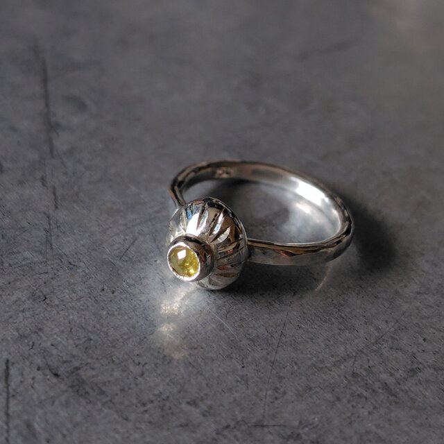 イエローダイヤモンドシルバーリング#3