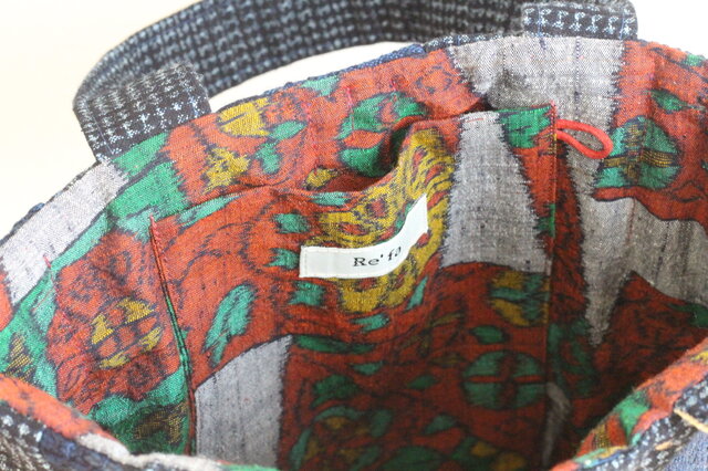 古布を使った ちょっとそこまでも、おめかしも出来るバッグ | iichi