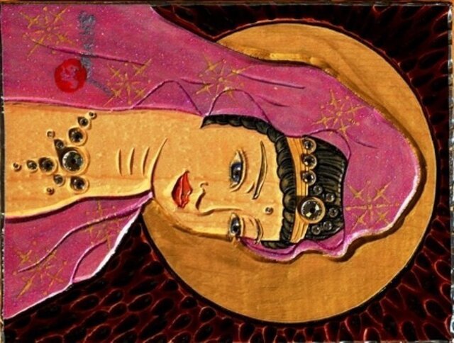 開運 癒彩観世音 色の五十七 白金薔薇水晶衣観音の画像1枚目