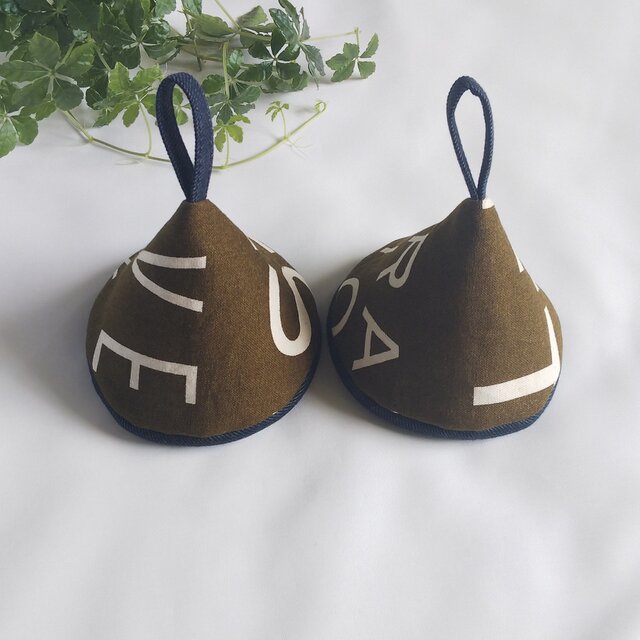 〖New〗男前三角鍋つかみ（カーキ）