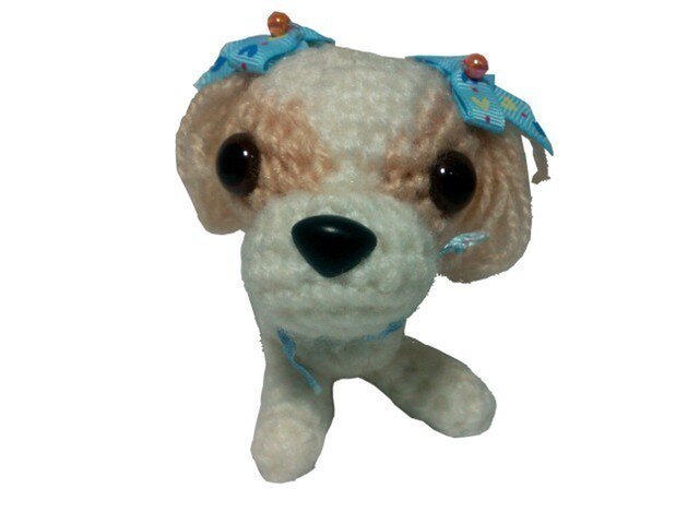 あなたの愛犬をあみぐるみに・手作り人形オーダーメイド002ニットの画像1枚目