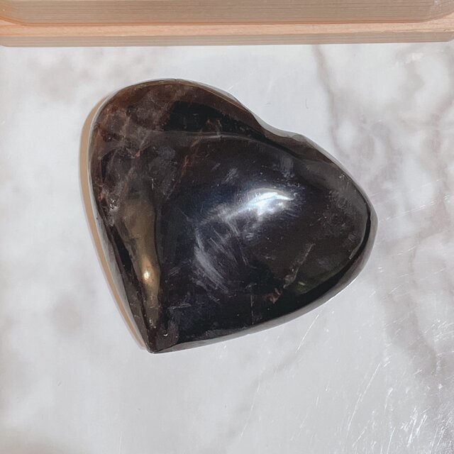 ❤️一点物 最強の邪気払い 瞑想時 マインドフルネスのお供にもおすすめ 天然石 モリオン ハート(18)
