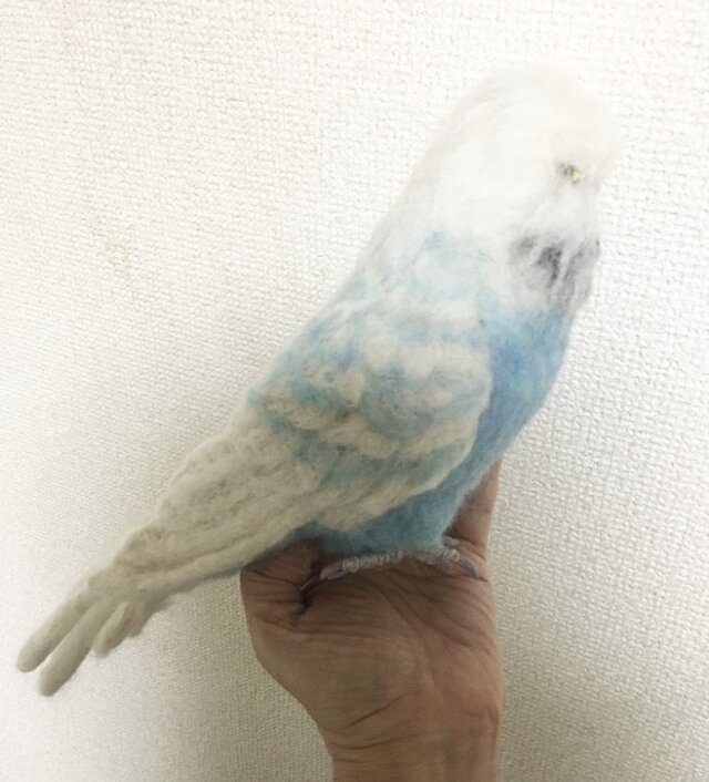 受注制作⭐︎羊毛フェルトのジャンボセキセイインコ オーダーメイド
