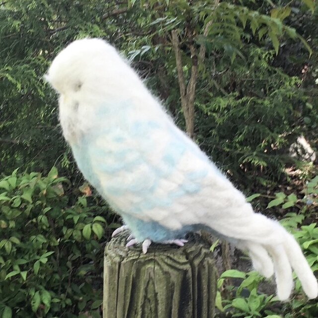 受注制作⭐︎羊毛フェルトのジャンボセキセイインコ オーダーメイド