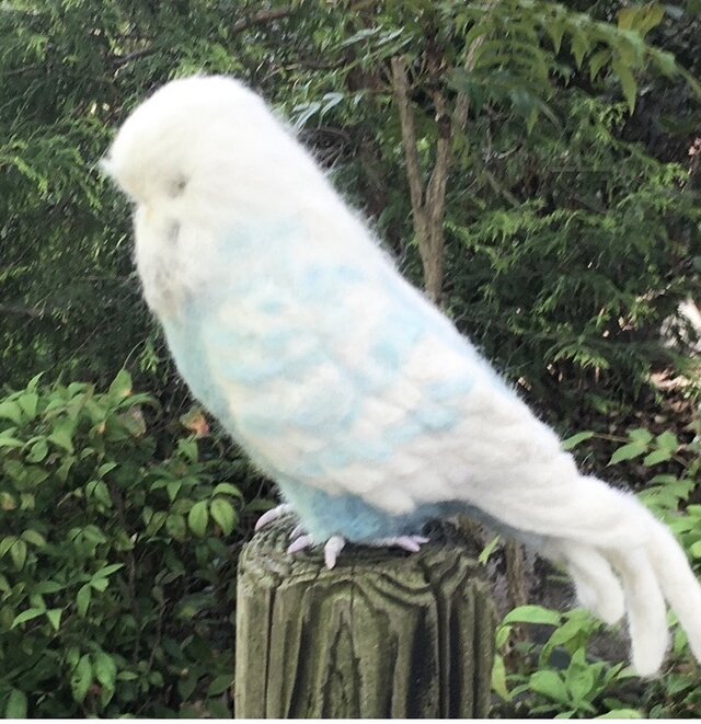 受注制作⭐︎羊毛フェルトのジャンボセキセイインコ オーダーメイド