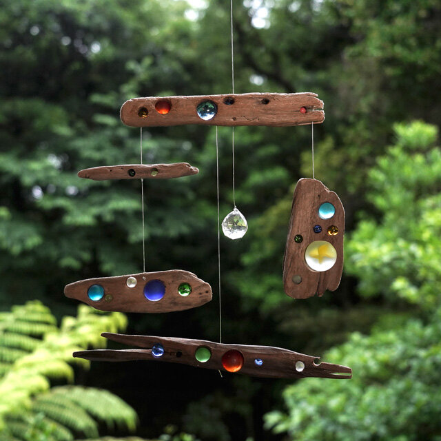 #１流木のサンキャッチャー&モビール