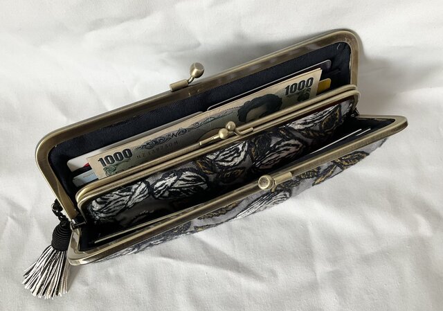 ミナペルホネン rosy 親子がま口長財布 | iichi 日々の暮らしを