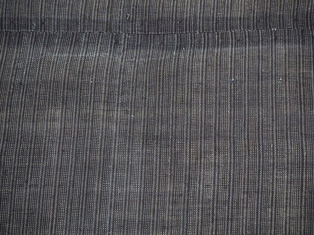 boro0006a 縞文様麻布 260cm 藍染 ボロ ぼろ 襤褸 / 古布 古裂 大麻