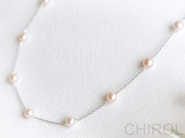 【話題:水中OK:色あせなし】AVARIA Nora Pearl ネックレス K10アクアマリンネックレス｜ネックレス｜ノジェス 公式