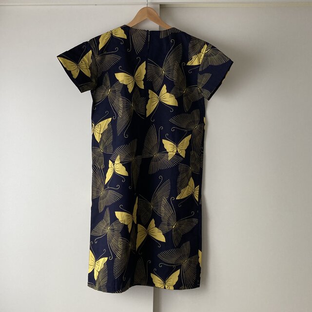 浴衣ワンピース 黄色い蝶 | iichi 日々の暮らしを心地よくする