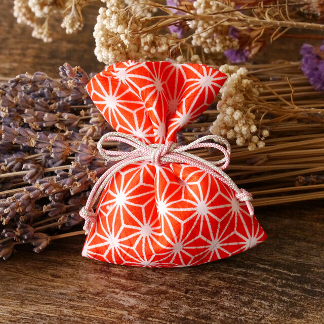 着物 匂い袋 幸せを呼ぶ小物 麻の葉文 サシェ ラベンダー | iichi 日々