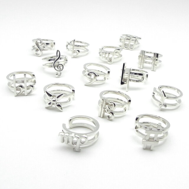 【受注制作】音楽記号イヤーカフ・左耳用