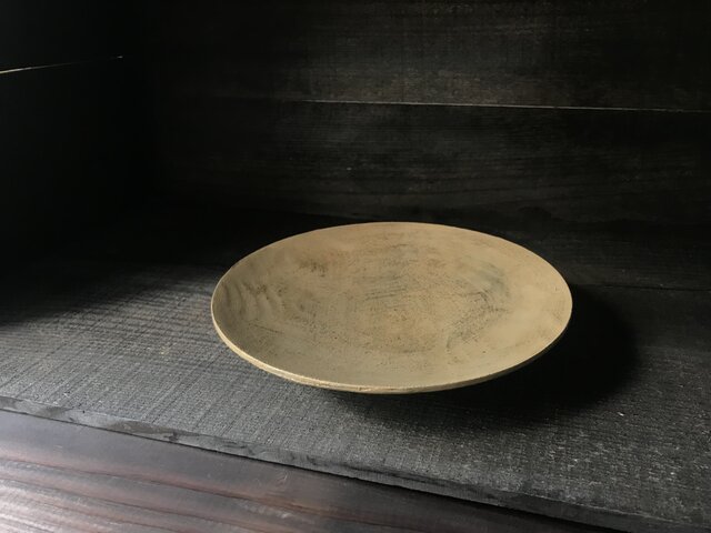 白漆蒔地平皿_no.005の画像1枚目