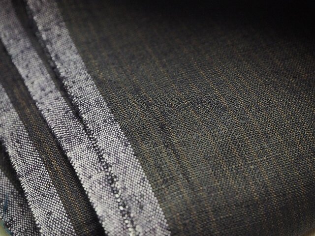 sm0020b 縞文様 木綿 ハギレ 100cm 野良着 / 古布 古裂 藍染 かすり