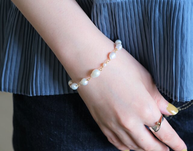 Sérstö perla bracelet：バロックパールブレスレット