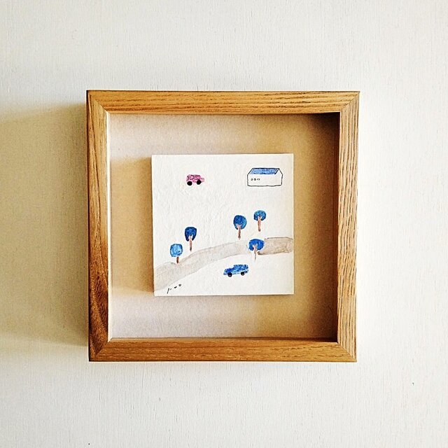 原画「ある日」 ※ボックス額縁入り