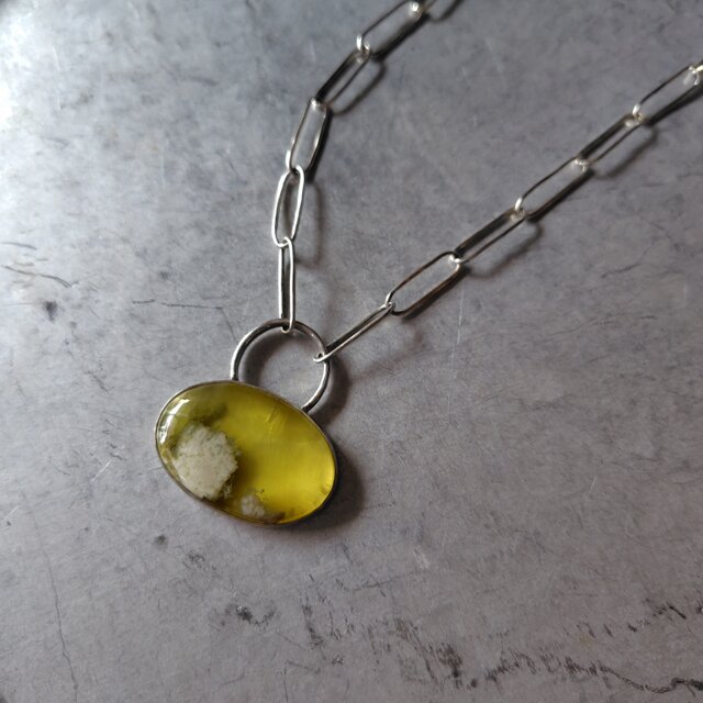 プレナイトシルバーネックレス