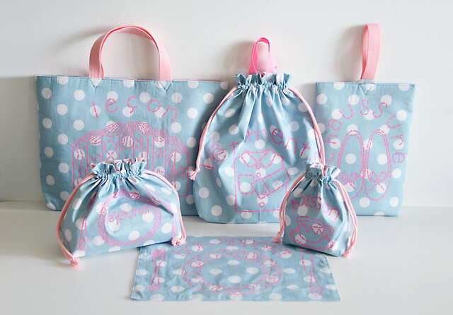 まろん様オーダー 4点 入園入学セット入園入学準備バッグ3点セット 新