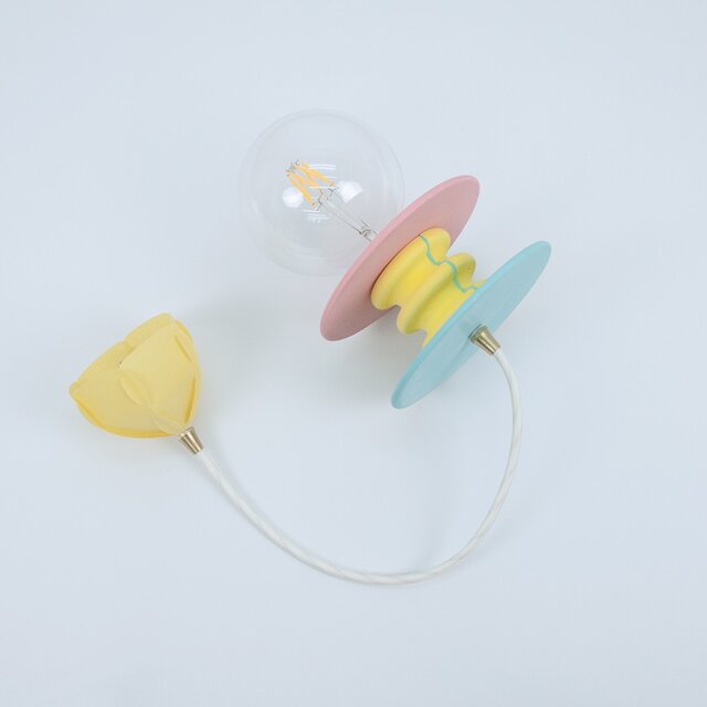 イエローグリーンピンクペンダントランプ Frutti Lamp LED電球有り