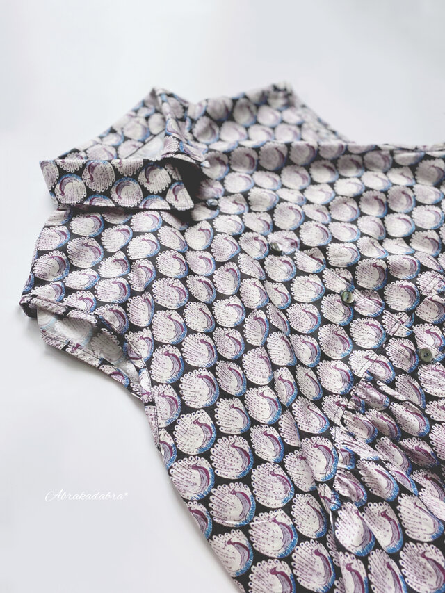 Liberty Peacocks ノースリーブ・ワンピース pájaro（大人）