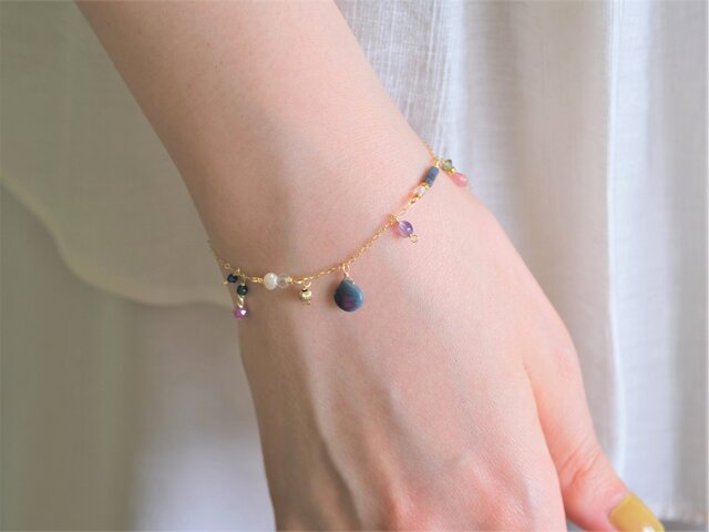 ルビーインゾイサイトビーズブレスレットとタロット鑑定セット(専用) ルビーインゾイサイトビーズブレスレットとタロット鑑定セット