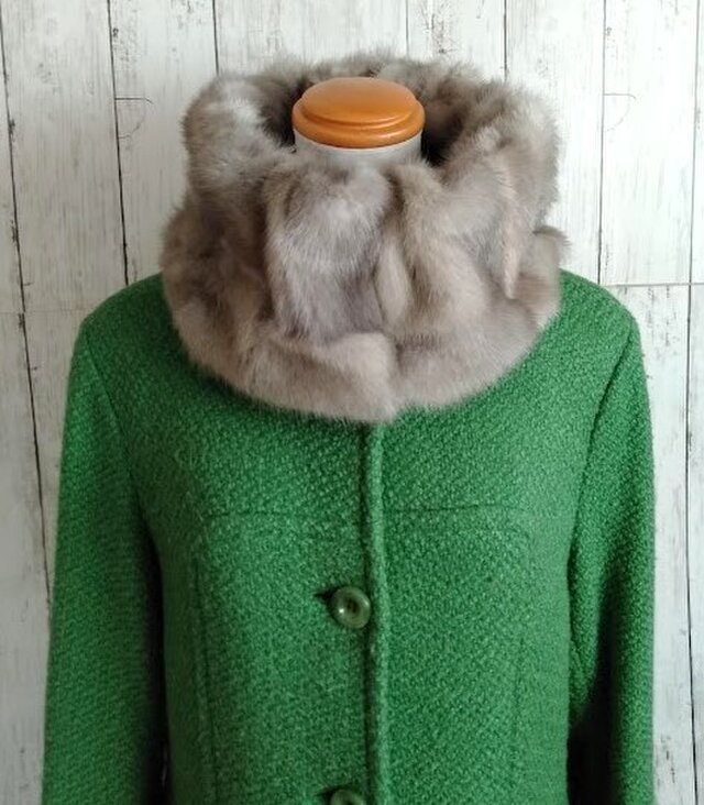 ¶ new antique fur ¶ サファイアミンクファーストレッチスヌード「irus」