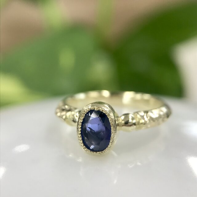 サファイアK14リング(送料無料)