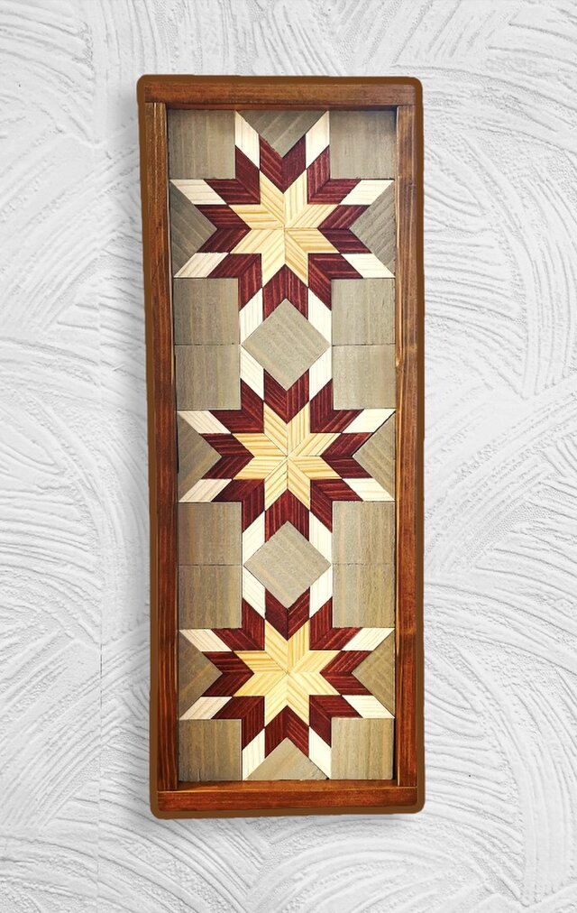 Amish Wall Art     木製アーミッシュ納屋キルトウォールアート