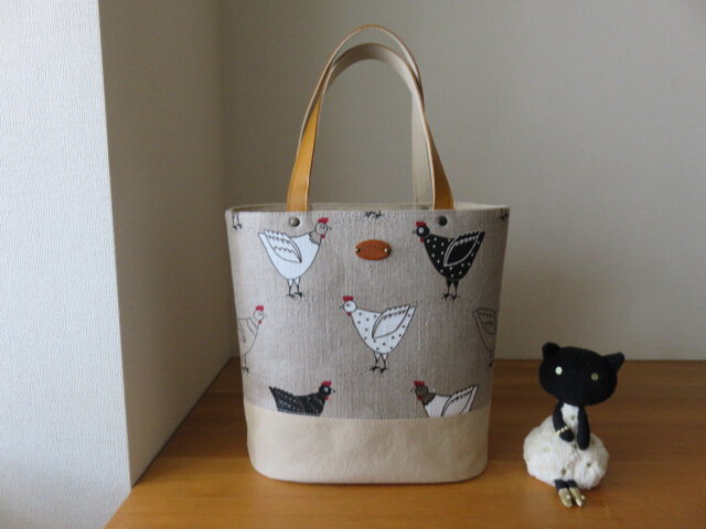ri61様専用   帆布  楕円形トートバッグS    ハンドメイド Color order⁄tote bag⁄canvas | Tote corner gusset with L flap