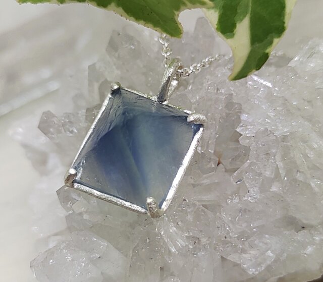 ブルーフローライト＊925 pendant top | iichi 日々の暮らしを