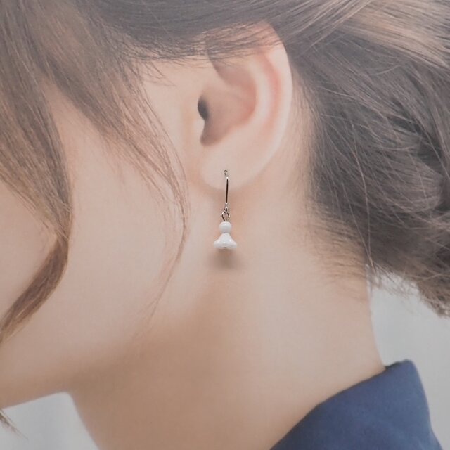 てるてる坊主ピアス／イヤリング | iichi 日々の暮らしを心地よくする