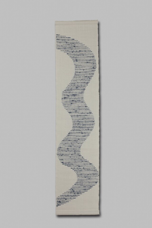 手織りタペストリー　大河Ⅱ　