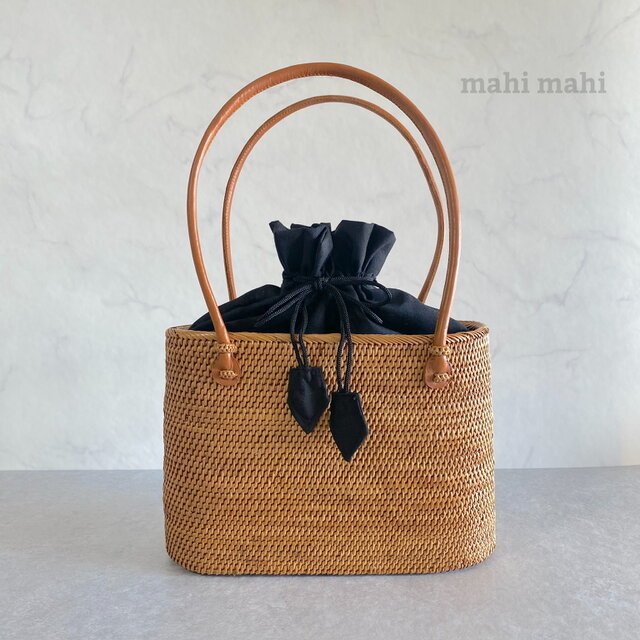定番のベーシックデザイン☆カジュアルに使えるかごバッグ♪アタバッグ ハンドバッグ
