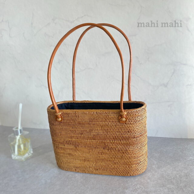 未使用 インドネシア購入 ハンドメイド品 アタ 台形バッグ カゴバッグ 未使用 インドネシア購入 ハンドメイド品 アタ 台形バッグ カゴ