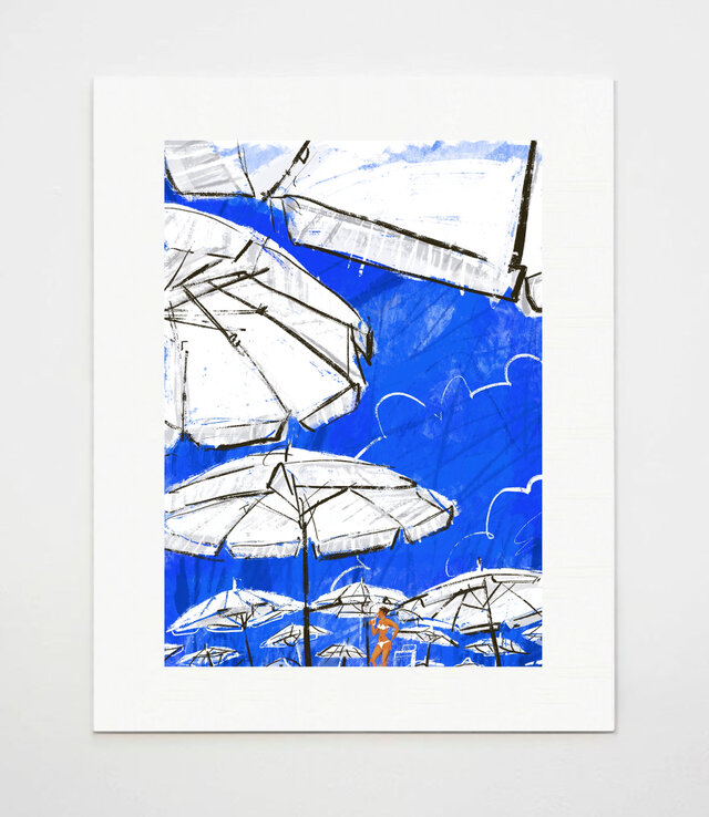 古瀬稔アートプリント #03　/　Too Short Vacation