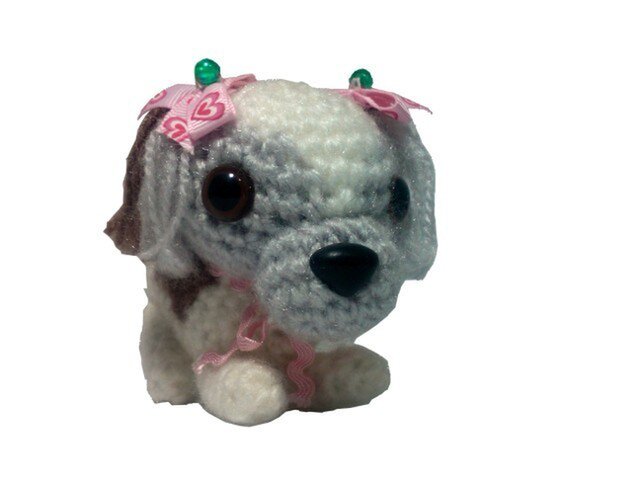 ★愛犬に似せてオーダーメイド★手作りあみぐるみM003の画像1枚目