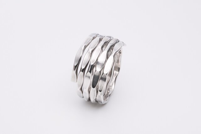 現品限り】槌目シルバーリング SR104（13号） | iichi 日々の暮らしを